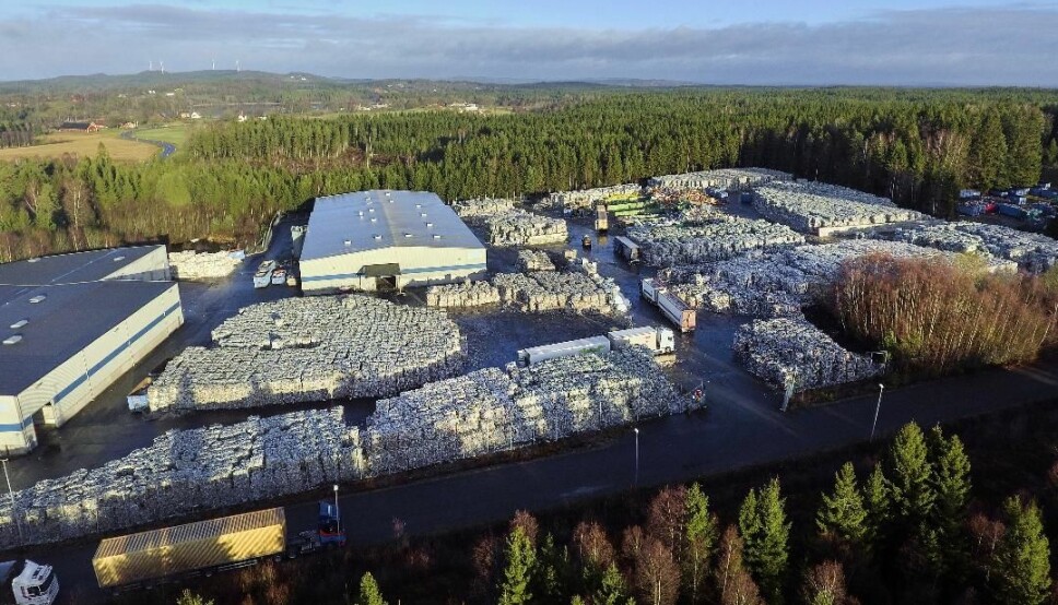 Plasten fra Oslo vil fra 1. august bli sendt hit, til Norsirks anlegg i Småland.
