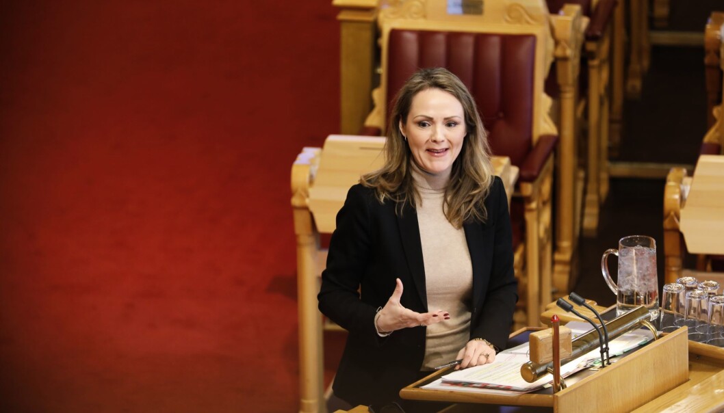 — Kultur- og ressurssenteret blir et signal om at rom har en framtid i Norge, sier Linda Hofstad Helleland (H). — Kultur- og ressurssenteret blir et signal om at rom har en framtid i Norge, sier Linda Hofstad Helleland (H).