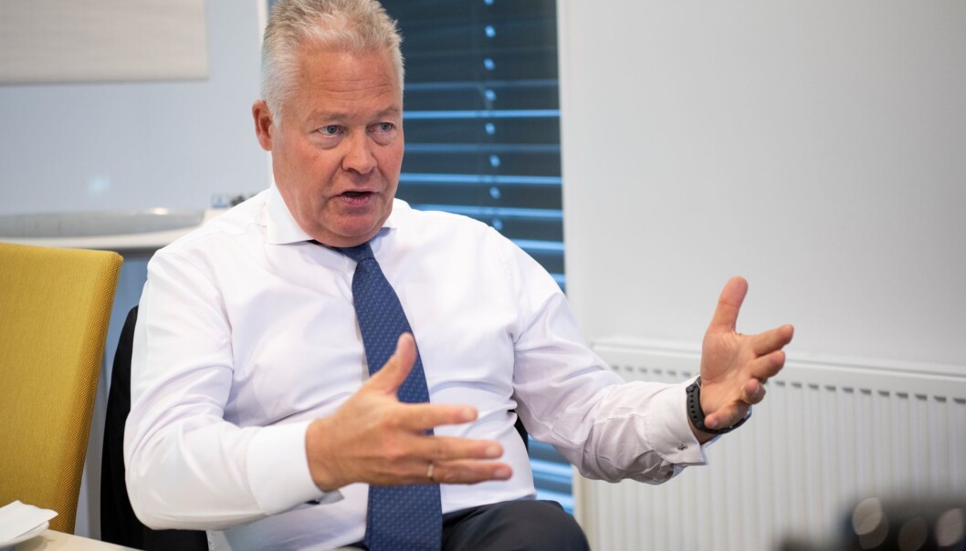 — Situasjonen er uholdbar, og det må bli gjennomslag for flere pålegg, sier toppsjef Helge Leiro Baastad i Gjensidige. — Situasjonen er uholdbar, og det må bli gjennomslag for flere pålegg, sier toppsjef Helge Leiro Baastad i Gjensidige.