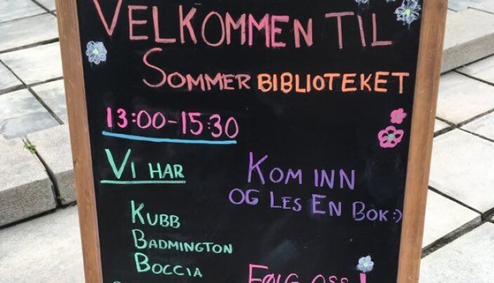 Sommerbiblioteket har masse fine leker og aktiviteter for barn som kjeder seg. Men på fredag har de sin siste dag for biblioteket går tilbake til normalen. Sommerbiblioteket har masse fine leker og aktiviteter for barn som kjeder seg. Men på fredag har de sin siste dag for biblioteket går tilbake til normalen.