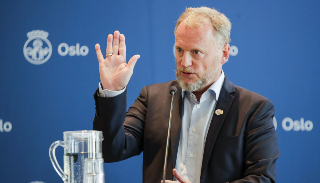 — Vi kan ikke ha russetreffaktige tilstander i Oslo nå, sier Raymond Johansen (Ap). — Vi kan ikke ha russetreffaktige tilstander i Oslo nå, sier Raymond Johansen (Ap).