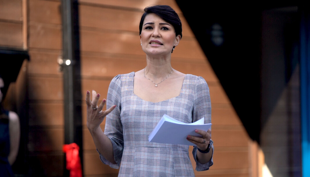 Safina de Klerk, fra Teknisk Museum holdt åpningstale for realfagsskolen. Safina de Klerk, fra Teknisk Museum holdt åpningstale for realfagsskolen.