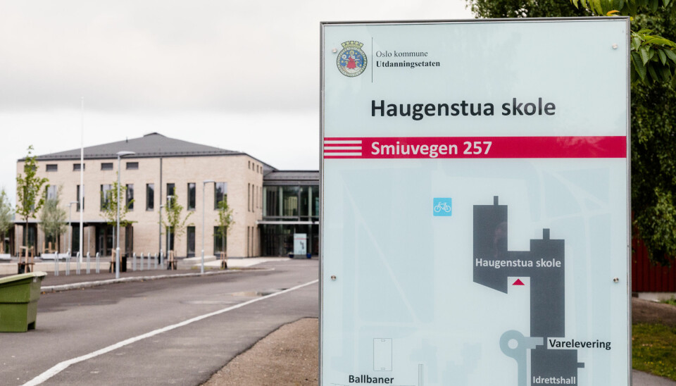 Haugenstua blir den fjerde skolen med registrert smittetilfelle siden skolestart i Oslo.