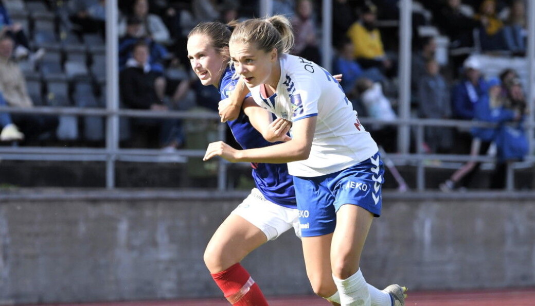 Vålerengas Tine Celine Karstensen gjorde et solid inntrykk i sin første Toppserie-kamp fra start. Vålerengas Tine Celine Karstensen gjorde et solid inntrykk i sin første Toppserie-kamp fra start.