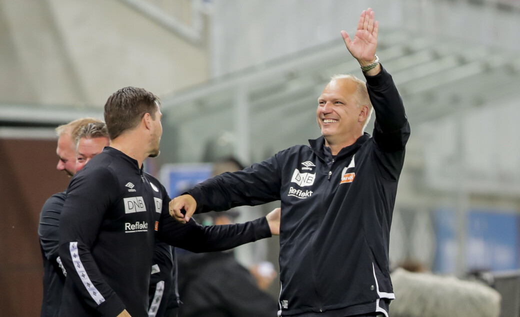 Dag-Eilev Fagermo kastet innpå to nye spillere fra start. Og hadde grunn til å smile bredt etter seieren over Brann. Dag-Eilev Fagermo kastet innpå to nye spillere fra start. Og hadde grunn til å smile bredt etter seieren over Brann.