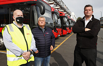 LO-sjefen møtte Oslos streikende bussjåfører: - De har over år blitt hengende etter lønnsmessig