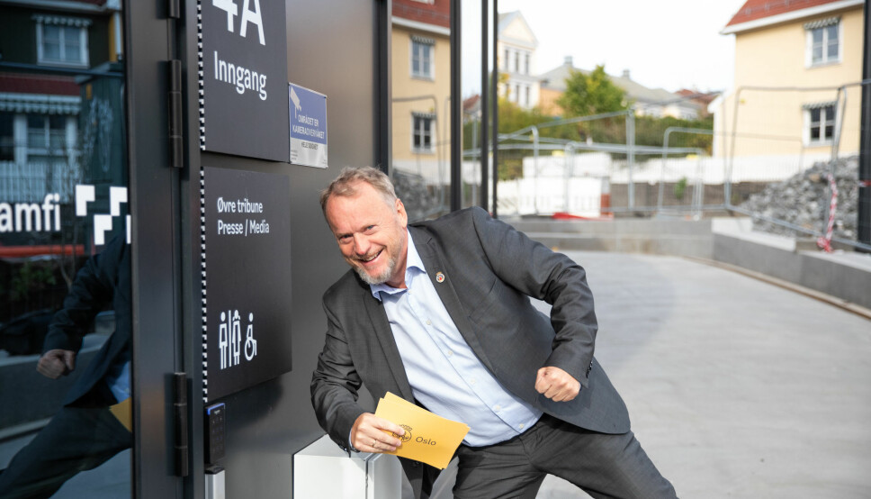 Byrådsleder Raymond Johansen gledet seg til åpningen av nye Jordal Amfi.