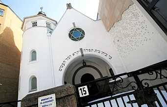 Nynazist-aksjon under jødisk høytid i synagogen i Bergstien