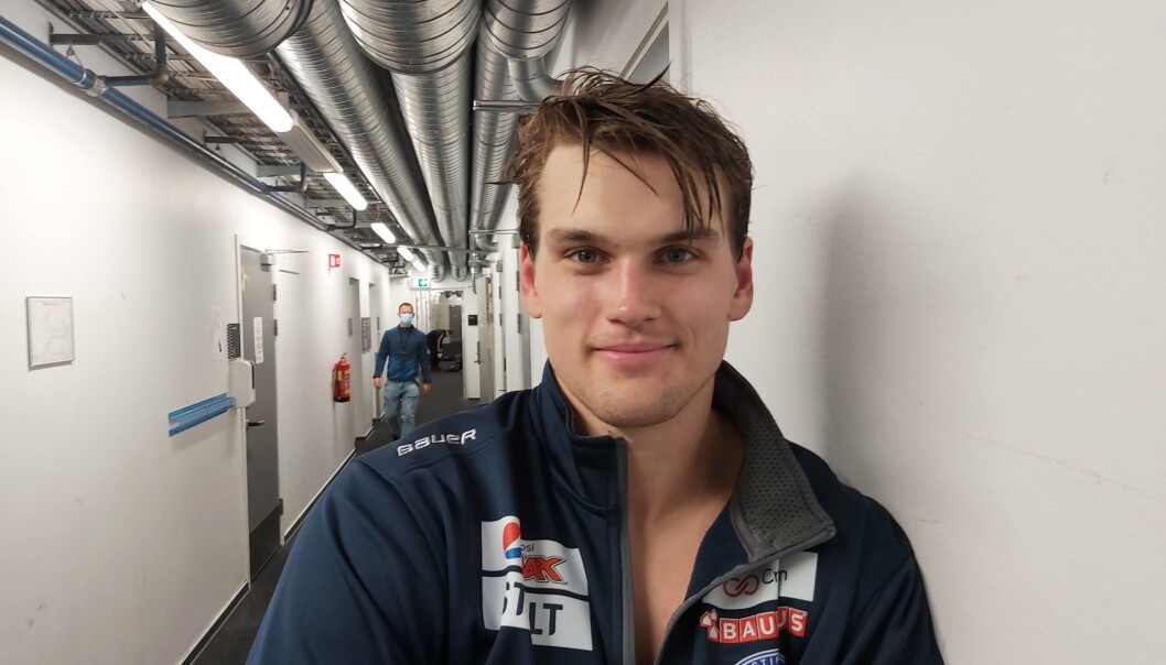 — Kneet funker fint, og det var godt å vinne første kampen, sier Axel Eidstedt som er tilbake etter et langt skadeavbrekk. — Kneet funker fint, og det var godt å vinne første kampen, sier Axel Eidstedt som er tilbake etter et langt skadeavbrekk.