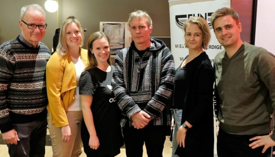 Ett år før valget støttet fem partier Arild Knutsen og Foreningen for human narkitikapolitikk. Fra venstre: Ivar Johansen (SV), Aina Stenersen (Frp), Mari Morken (Ap), Juliane Ferskoug (V) og Eivind Trædal (MDG).