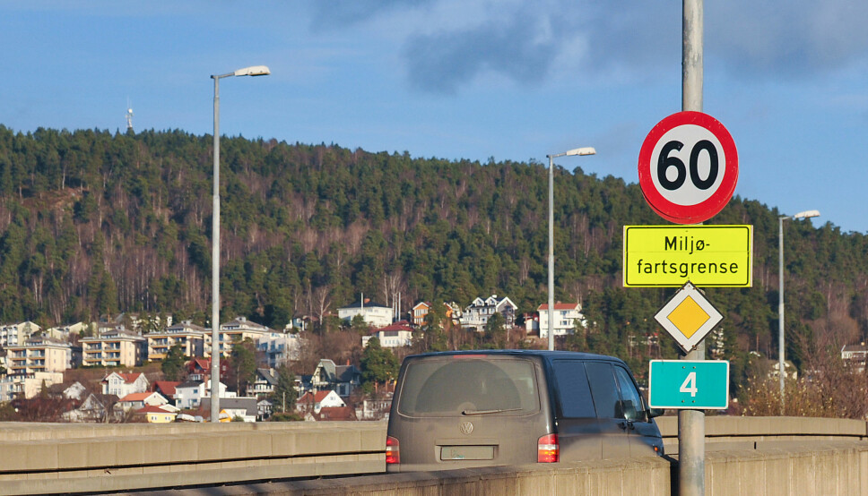 Statens vegvelsen vil innføre miljøfartsgrense for å bedre luftkvaliteten i Oslo. Her ved Sinsenkrysset.