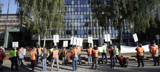 Vekterstreiken delvis avblåst. Men 669 av Arbeidsmandsforbundets Oslo-vektere er fortsatt i streik