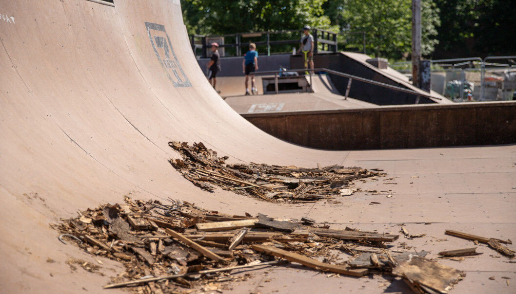 Slik så skateparken på Jordal ut sommeren 2020. Slik så skateparken på Jordal ut sommeren 2020.