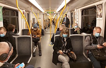 Ny koronarapport: Null smitte på T-bane, trikk og buss