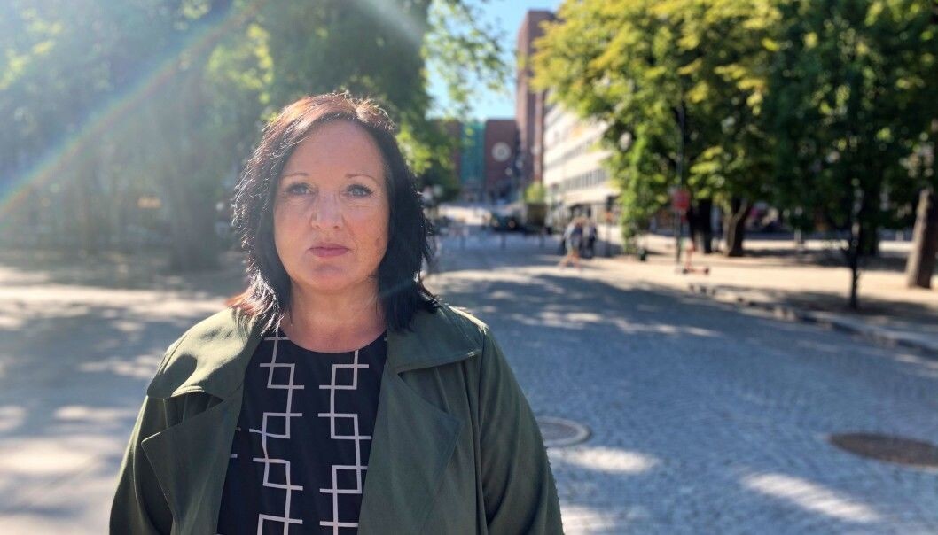 Streikegeneral Aina Skjefstad Andersen i Unio, trapper opp streiken. I alt 1800 Unio-organiserte i streik i Oslo. Streikegeneral Aina Skjefstad Andersen i Unio, trapper opp streiken. I alt 1800 Unio-organiserte i streik i Oslo.