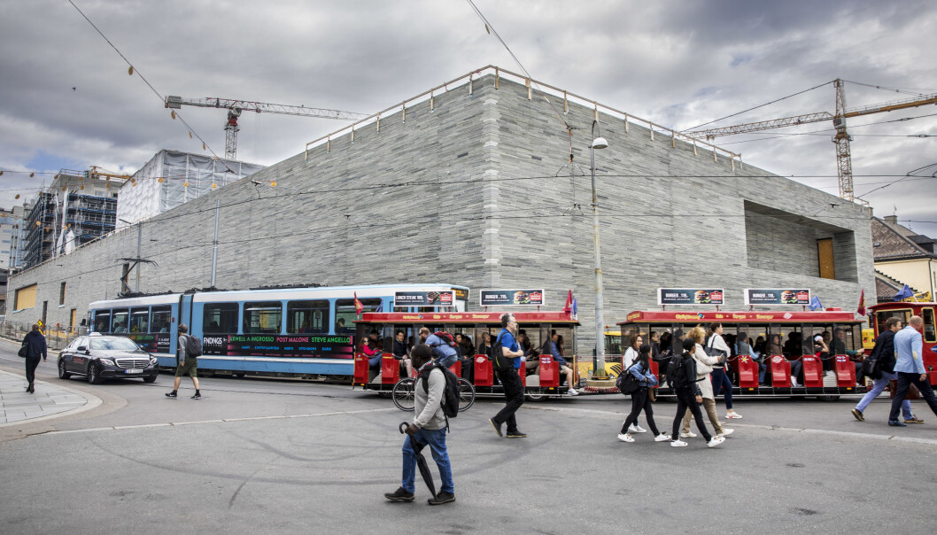 Det nye nasjonalmuseet mellom Aker Brygge og Rådhusplassen i Oslo, vil ikke åpne før 2022. Det nye nasjonalmuseet mellom Aker Brygge og Rådhusplassen i Oslo, vil ikke åpne før 2022.
