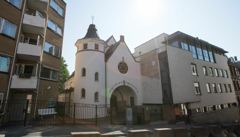 Synagogen til Det mosaiske trossamfund i Bergstien ved St. Hanshaugen. Ved siden av ligger Jødisk bo- og seniorsenter.