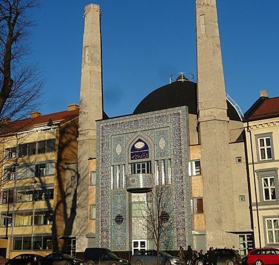 Slik ser moskéen ut i dag.