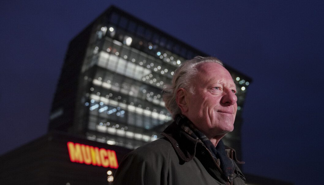 Direktør for Munchmuseet Stein Olav Henrichsen foran det nye museumsbygningen i Bjørvika. Foto: Fredrik Hagen / NTB Direktør for Munchmuseet Stein Olav Henrichsen foran det nye museumsbygningen i Bjørvika. Foto: Fredrik Hagen / NTB