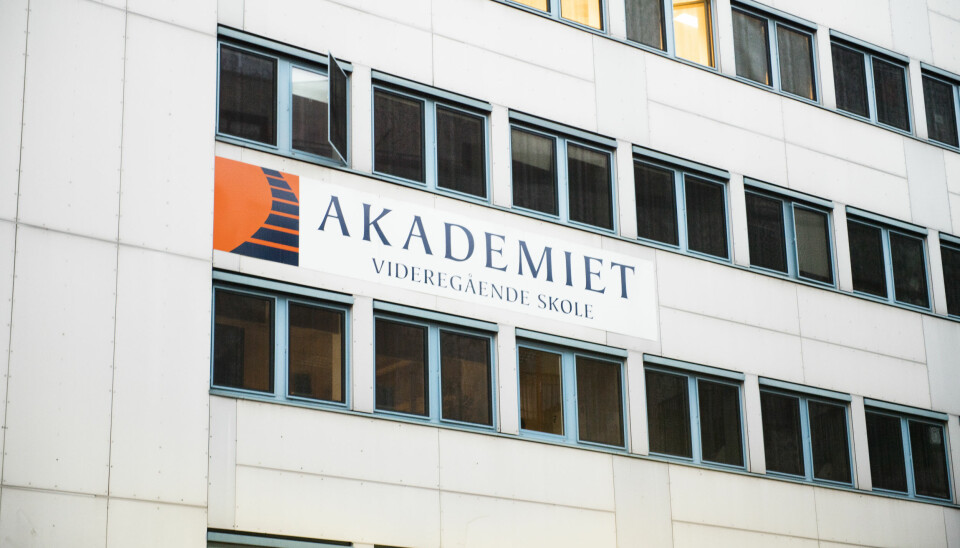 Akademiet videregående skole i Oslo er blant skolene som må betale tilbake statsstøtte etter et tilsyn av Udir.