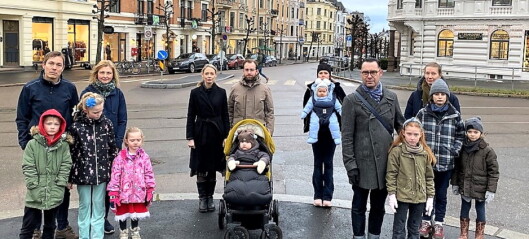 Barnefamilier frykter de må flytte hvis trikken legges til Skovveien: - Skoleveien blir et mareritt Barnefamilier frykter de må flytte hvis trikken legges til Skovveien: - Skoleveien blir et mareritt