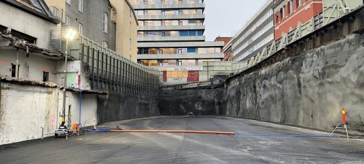 Dette er alt som er igjen etter R4 i regjeringskvartalet. Men bygget lever videre gjennom gjenbruk Dette er alt som er igjen etter R4 i regjeringskvartalet. Men bygget lever videre gjennom gjenbruk