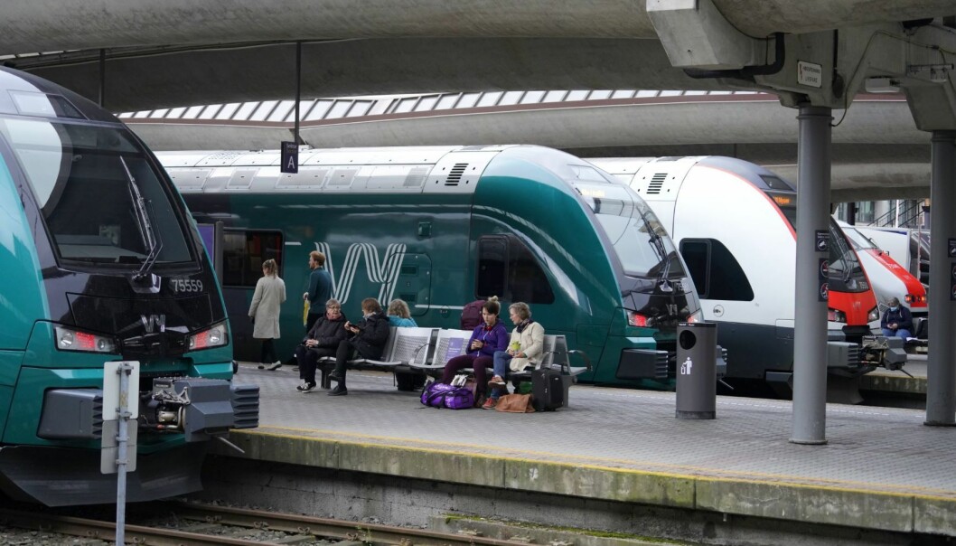 Sammenlignet med tidligere år er det 70 prosent færre reisende med togene til Vy.