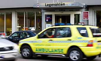 Alvorlig skadd person kom til legevakten i Oslo