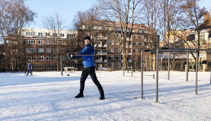 Adam Smith bor på Torshov og sykler til treningsparken utenfor Fagerborg skole for å trene. Han bruker Torshovdalen og Akerselva som rekreasjonsområde i helgene med familien på fire. Adam Smith bor på Torshov og sykler til treningsparken utenfor Fagerborg skole for å trene. Han bruker Torshovdalen og Akerselva som rekreasjonsområde i helgene med familien på fire.