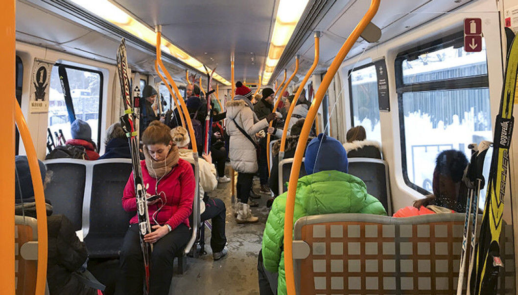 Ruter ba folk før helgen unngå å reise ut i Marka med T-bane. Ruter ba folk før helgen unngå å reise ut i Marka med T-bane.