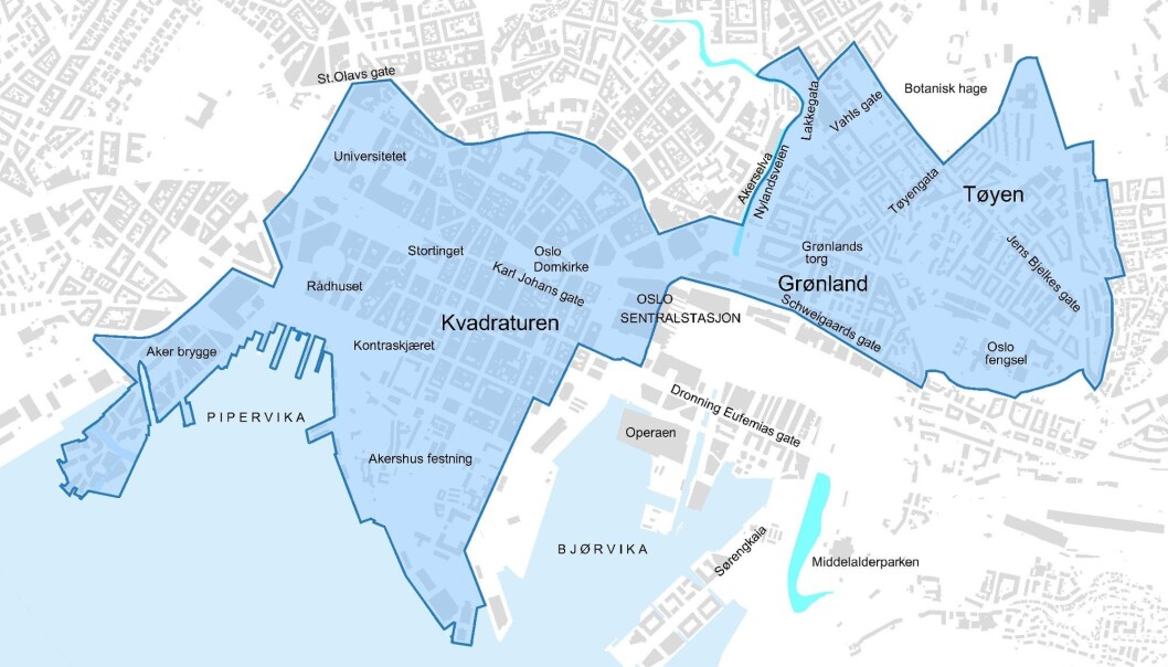 Bilfritt byliv-området i Oslo utvides til å også gjelde Tøyen og Grønland. Fra før av er 700 parkeringsplasser fjernet i Oslo sentrum. Bilfritt byliv-området i Oslo utvides til å også gjelde Tøyen og Grønland. Fra før av er 700 parkeringsplasser fjernet i Oslo sentrum.