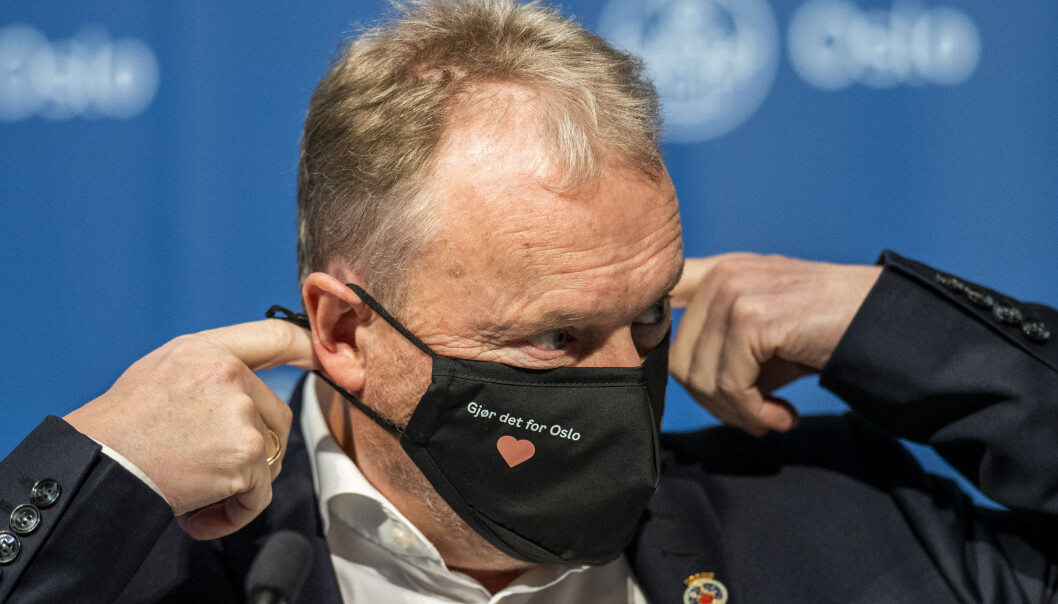 – Jeg synes det er galskap at regjeringen åpner for verdenscup i Norge nå, sier Raymond Johansen. – Jeg synes det er galskap at regjeringen åpner for verdenscup i Norge nå, sier Raymond Johansen.