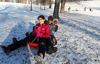 Subaida, Fatima og Zhara elsker når det går skikkelig fort på akebrettet i Tøyenparken
