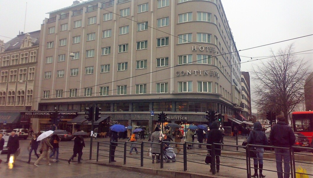 På hjørnet av Continental-bygget ligger årets Narvesen-kiosk. På hjørnet av Continental-bygget ligger årets Narvesen-kiosk.