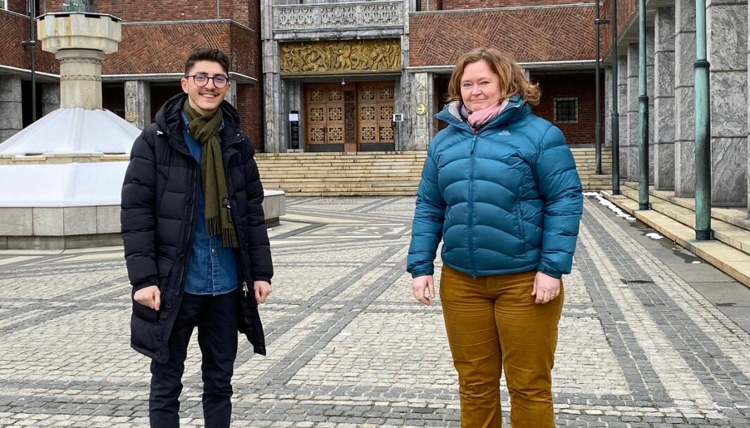 Høyres Mehmet Kaan Inan og Anne Haabeth Rygg er bekymret over koronaslitasjen blant byens lærere.
