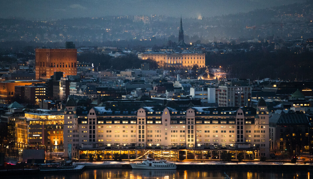 Mange testet seg i Oslo i forrige uke, foran vinterferien. Her Havnelageret, Rådhuset og Slottet. Mange testet seg i Oslo i forrige uke, foran vinterferien. Her Havnelageret, Rådhuset og Slottet.