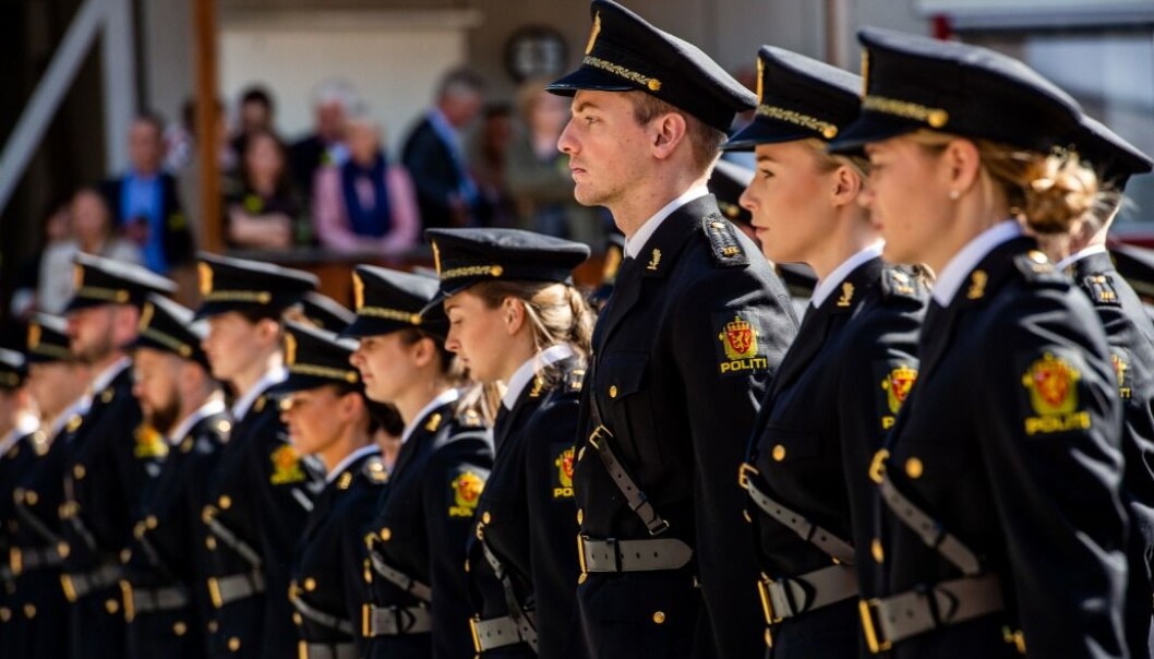 Studentene ved Politihøgskolen på Majorstua ved avslutningen i juni 2019. Studentene ved Politihøgskolen på Majorstua ved avslutningen i juni 2019.