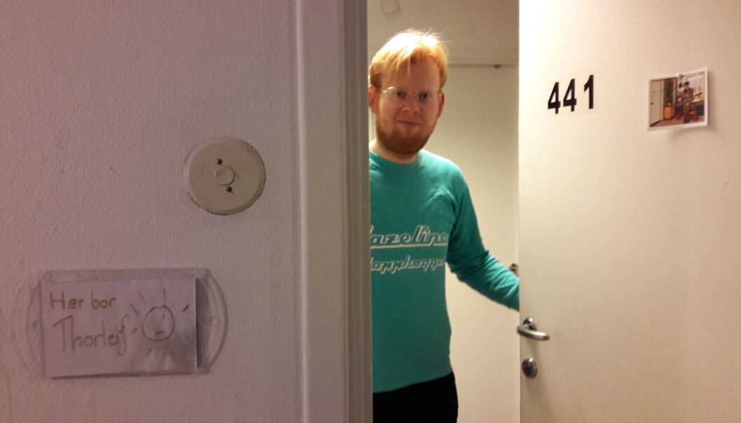 I øverste etasje på Paulus sykehjem har Thorleif Bratval rommet sitt I øverste etasje på Paulus sykehjem har Thorleif Bratval rommet sitt