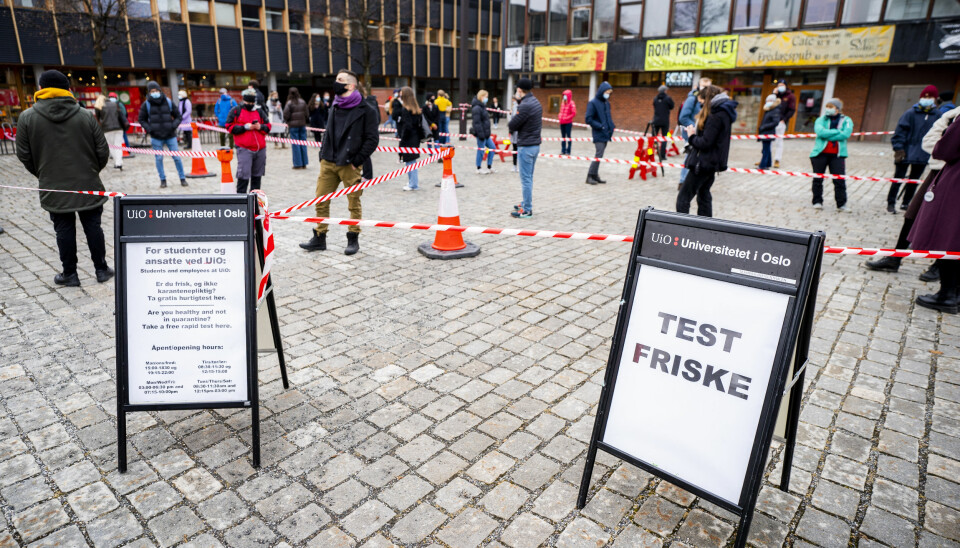 Helsetjenesten ved Studentsamskipnaden i Oslo åpner et nytt korona-testtilbud på Universitetet i Oslo. Testingen vil foregå på Fredrikkeplassen på Blindern.