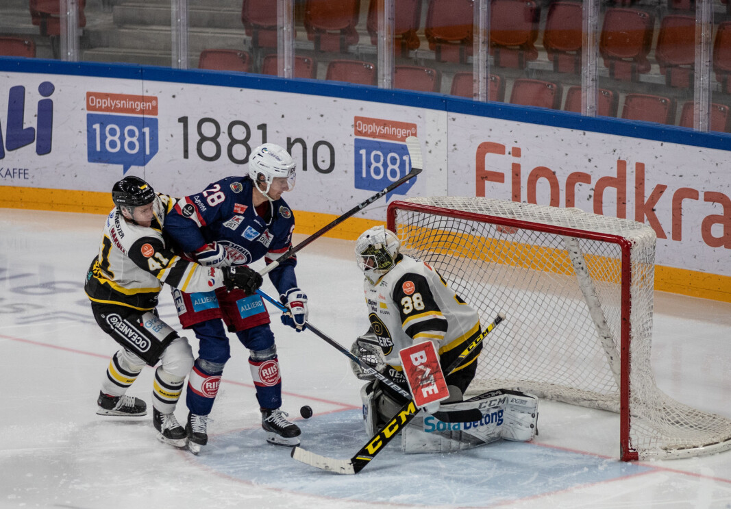 Vålerengas siste hjemmekamp i fjordkraftligaen var mot Stavanger Oilers 5 januar i år. Vålerengas siste hjemmekamp i fjordkraftligaen var mot Stavanger Oilers 5 januar i år.