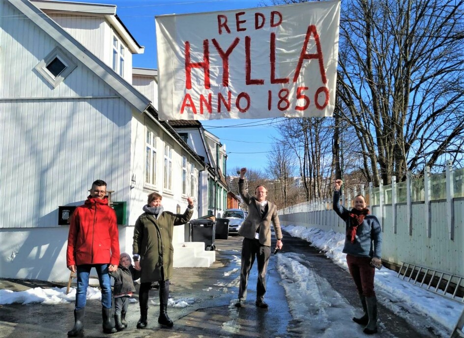 — Riving av våre hjem er en rasering av verneverdig bebyggelse som savner sidestykke siden Enerhaugen ble revet på 60-tallet, sier beboerne på Hylla.