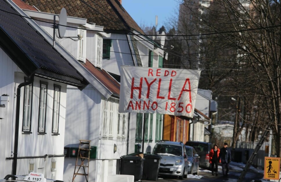 Senterpartiets Morten Edvardsen mener det er viktig å bevare den verneverdige trehusbebyggelsen på Hylla i Kværnerdalen.