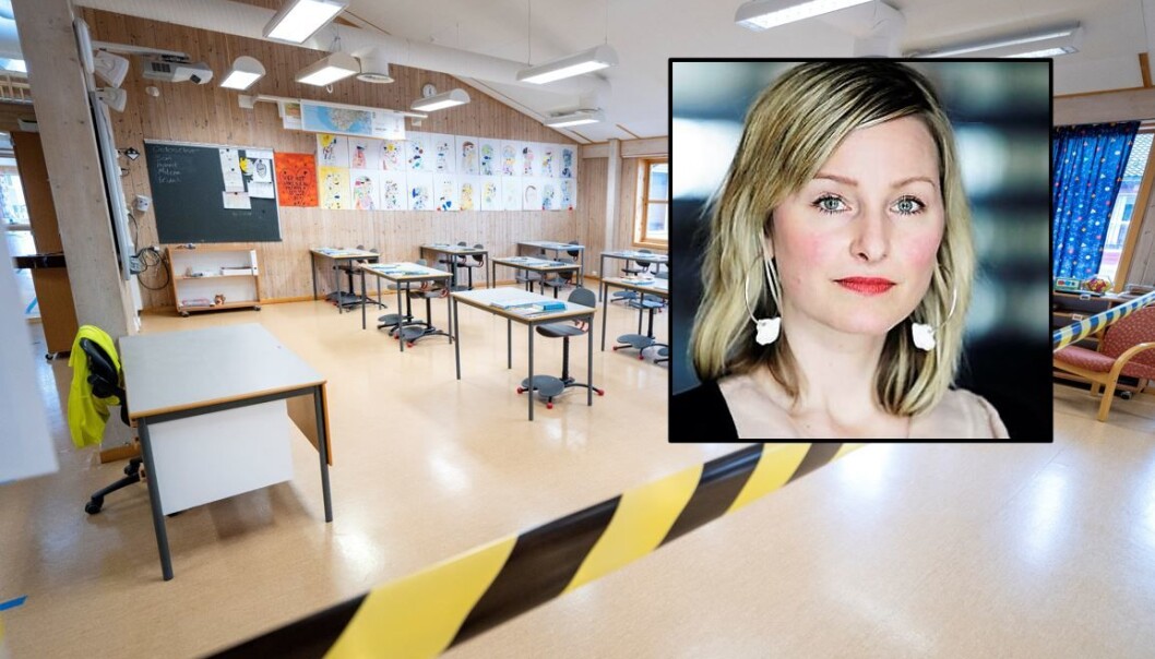 – Jeg kan jeg ikke se for meg at vi kan gå over til gult nivå med det første. Det viktigste nå er å unngå stengte skoler, sier skolebyråd Inga Marte Thorkildsen. – Jeg kan jeg ikke se for meg at vi kan gå over til gult nivå med det første. Det viktigste nå er å unngå stengte skoler, sier skolebyråd Inga Marte Thorkildsen.