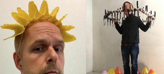 Grünerløkka-kunstner Jan Hakon (42) har 760.000 følgere fra hele verden på Instagram. Hva han gjør? Sprekker ballonger!