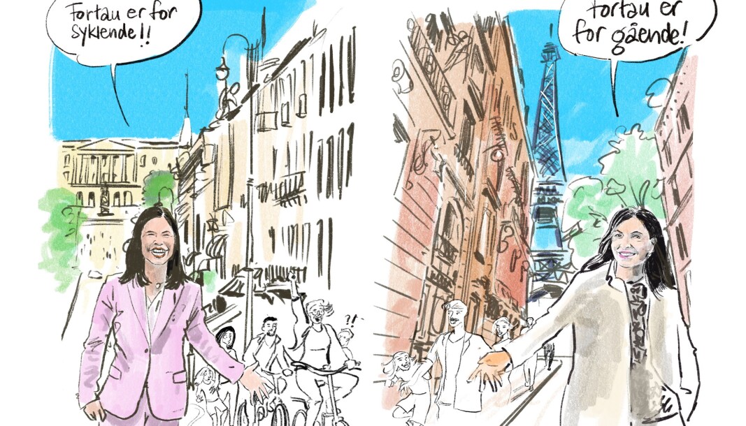 I Paris innførte ordfører Anne Hidalgo et fortauspoliti som skal ivareta gåendes interesser og sørge for at alle kjøretøy respekterer vikeplikt overfor fotgjengere. I Paris innførte ordfører Anne Hidalgo et fortauspoliti som skal ivareta gåendes interesser og sørge for at alle kjøretøy respekterer vikeplikt overfor fotgjengere.