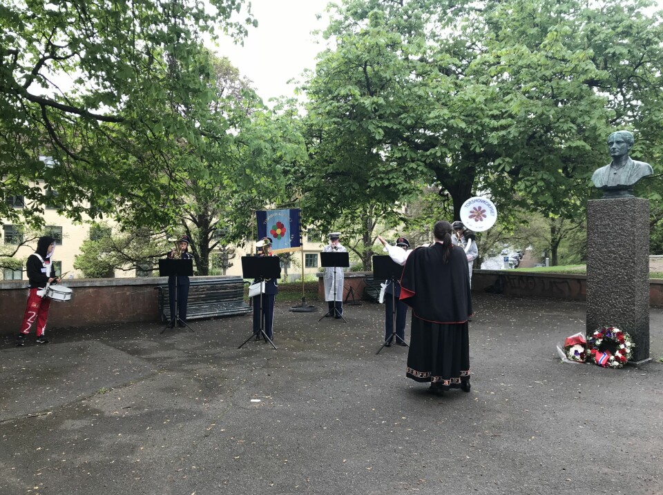 Torshovkorpset spiller marsj. Foto: Paul Torvik Nilsen