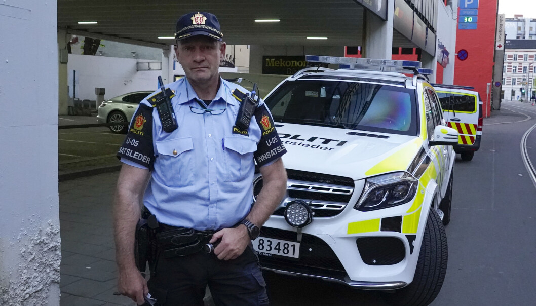 – Fornærmede var bevisst da politiet ankom, opplyser politiets innsatsleder Tore Barstad. – Fornærmede var bevisst da politiet ankom, opplyser politiets innsatsleder Tore Barstad.