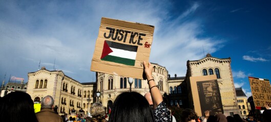 Oslo Frp-listetopp Jon Helgheim politianmelder Palestina-demonstrasjon