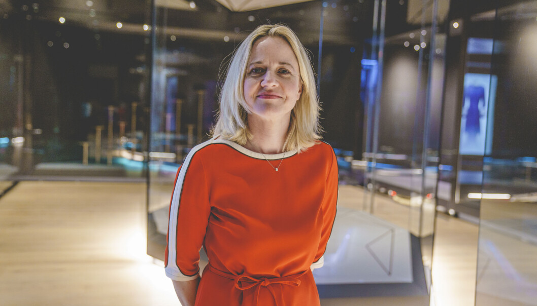 Direktør Karin Hindsbo i nye Nasjonalmuseet. Direktør Karin Hindsbo i nye Nasjonalmuseet.
