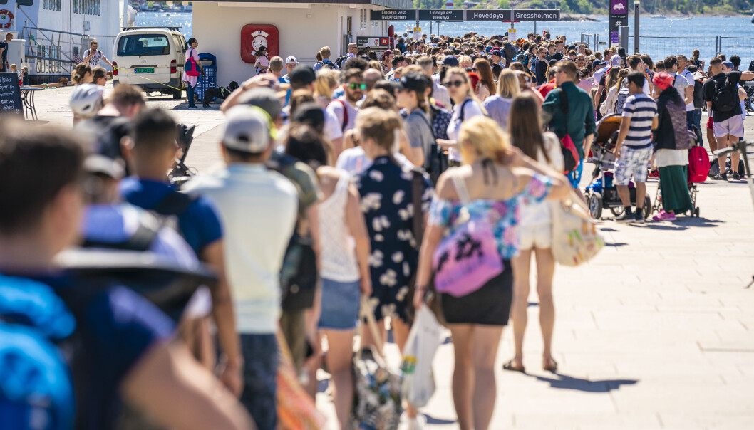 Sommeren i fjor var det flere ganger lang kø på Rådhuskaia for å ta båtene til øyene i Oslofjorden. Sommeren i fjor var det flere ganger lang kø på Rådhuskaia for å ta båtene til øyene i Oslofjorden.